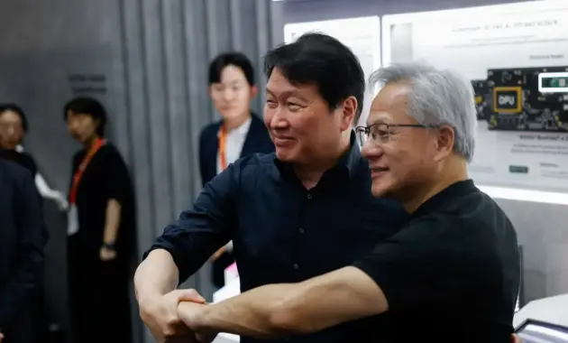 Attachment for Nvidia dan SK Hynix matangkan rencana kerja sama di Seoul saat Jensen Huang peringatkan krisis kekurangan cip