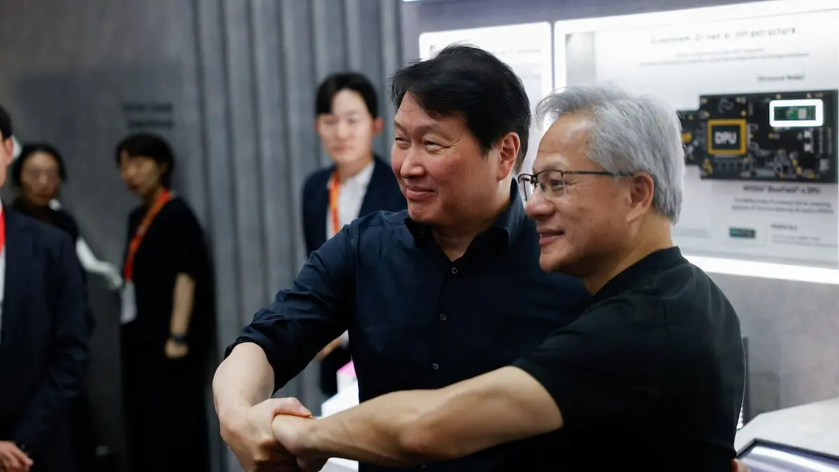 Attachment for Nvidia dan SK Hynix matangkan rencana kerja sama di Seoul saat Jensen Huang peringatkan krisis kekurangan cip
